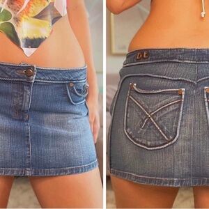 Joe's Jeans Blue Mini Skirt